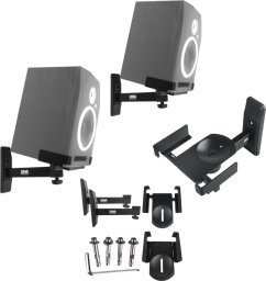 DNA DNA WS1 głośnikowy statyw ścienny zestaw 2 szt. czarny stabilny solidny do 20 kg