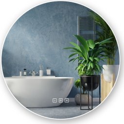 Lustro Tutumi LUSTRO ŚCIENNE LED Z BLUETOOTH 60cm ROUND