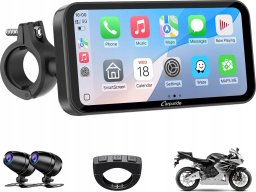 Carpuride Carpuride W603D 6,3'' motocyklowy ekran GPS Carplay bezprzewodowy kamera