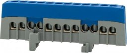Listwa zasilająca F-Elektro Listwa ochronna ZPI 12-modułowa (12x16mm2) IP20 AL/CU - niebieska F2.0391