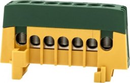 Listwa zasilająca F-Elektro Listwa ochronna ZPI 7-modułowa (7x16mm2) IP20 AL/CU - żółto/zielona F2.0390