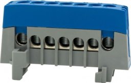 Listwa zasilająca F-Elektro Listwa ochronna ZPI 7-modułowa (7x16mm2) IP20 AL/CU - niebieska F2.0389