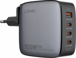 Ładowarka LDNIO Ładowarka sieciowa 100W LDNIO Q408 USB-A + 3x USB-C (czarna)