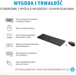 Klawiatura + mysz HP Wireless Keyboard Mouse UK