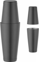 Bar Up Shaker bostoński 2 częściowy do drinków koktajli Tin on Tin 0.8 l - czarny Shaker bostoński 2 częściowy do drinków koktajli Tin on Tin 0.8 l - czarny