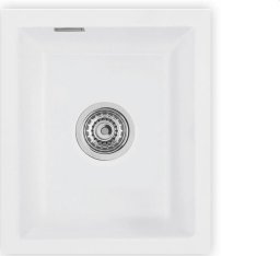 Zlewozmywak SYSTEMCERAM Systemceram Mera 32 U Polar, zlewozmywak ceramiczny, korek manualny