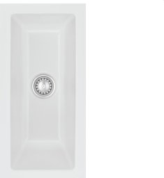 Zlewozmywak SYSTEMCERAM Systemceram Mera 16 U Satin, zlewozmywak ceramiczny, korek manualny