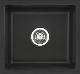 Zlewozmywak SYSTEMCERAM Systemceram Mera 42 U Nigra, zlewozmywak ceramiczny, korek manualny