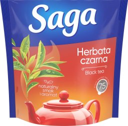 Saga Herbata SAGA, czarna, 75 torebek