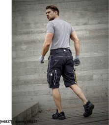 Ardon ARDON URBAN szorty spodenki 65 % poliester, 35 % bawełna, canvas, ok. 270 g/m2 Tabiflex - stretch, 10 kieszeni na - czarny H6537 60