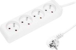 Blow 98-716# Przedłużacz sieciowy pr-470p 4-gniazda z uziemieniem 5m biały 3x1,5mm
