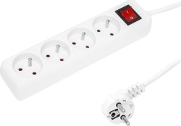 Blow Przedłużacz sieciowy 4-gniazda z uziemieniem+wyłącznik 1,5m biały 3x1,5mm 98-734# pr-470wsp (461)