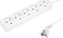 Blow 98-719# Przedłużacz sieciowy pr-570p 5-gniazd z uziemieniem 5m biały 3x1,5mm