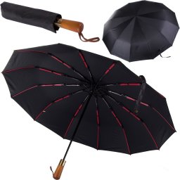  Verk Parasol parasolka składana automat czarny unisex elegancki duży porządny Parasol parasolka składana automat czarny unisex elegancki duży porządny
