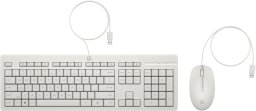 Klawiatura + mysz HP HP 225 - Tastatur-und-Maus-Set - 100% - full size - USB - QWERTZ - Deutsch - Cashmere White