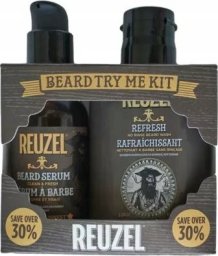 Reuzel Try Me Kit Set Reuzel: Clean & Fresh, Hydrating, Serum, For Beard, 50 ml + Refresh No Rinse, Beard Shampoo, Moisture And Shine, 100 ml For Men