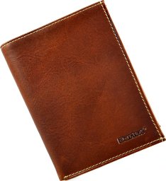 Bartex BARTEX 1019M-ID skórzany portfel męski cognac *RFID Travel 1019M-ID