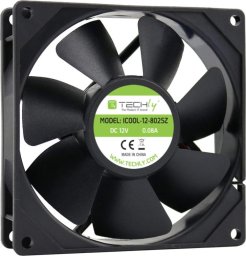 Wentylator Techly 80x80x25 12V (ICOOL-12-8025Z)
