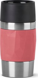 Emsa Emsa TRAVEL MUG Compact thermal mug (coral/stainless steel, 0.3 liters, screw cap)