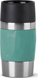 Emsa Emsa TRAVEL MUG Compact thermal mug (petrol/stainless steel, 0.3 liters, screw cap)