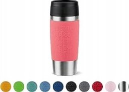 Emsa Emsa TRAVEL MUG Classic thermo mug (coral/stainless steel, 0.36 liters)