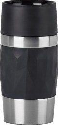 Emsa TRAVEL MUG Compact thermal mug (black/stainless steel, 0.3 liters, screw cap)