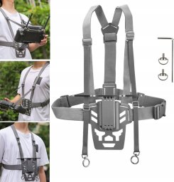 SunnyLife Szelki Uchwyt Pasek Na Szyję Ramię Chest Mount Do Pilota Drona Dji Rc Plus / Zj844-d