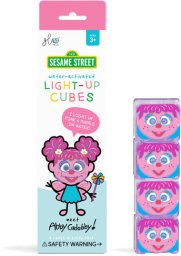 Glo Pals Glo Pals, Kostki sensoryczne świecące w wodzie - Abby, 4 szt.