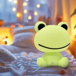 Sanico Lampka nocna Goldlux Żabka zielona akumulator+ przewód USB-C