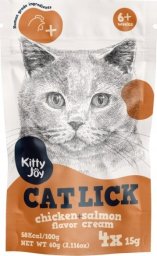 Kitty Joy Kitty Joy Cat Lick Kurczak & Łosoś Cream 4x15g