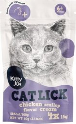 Kitty Joy Kitty Joy Cat Lick Kurczak & Przegrzebki Cream 4x15g