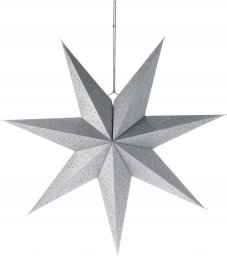 Christmas decoration GWIAZDA DEKORACYJNA WISZĄCA PAPIEROWA 75CM SREBRNA