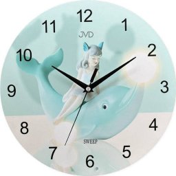 JVD Zegar ścienny JVD HJ108 dziecięcy delfin 30 cm .