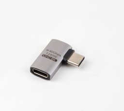 Adapter USB MicroConnect USB-C - USB-C Srebrny  (Premium USB4 Gen 3x2 USB-C)
