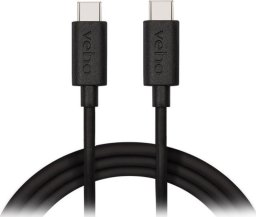 Kabel USB Veho USB-C - USB-C 1 m Czarny (USB-CT to USB-CT Charge and)
