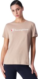 Champion Koszulka damska Champion SS Tee beżowa 117534 MS079 S