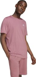Adidas Koszulka męska adidas Essentials Single Jersey Embroidered Small Logo różowa IX0120 S