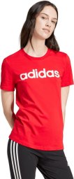 Adidas Koszulka damska adidas Loungewear Essentials Slim Logo Tee czerwona IY9189 XL