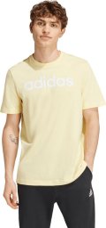 Adidas Koszulka męska adidas Essentials Single Jersey Linear Embroidered żółta IZ4769 XL