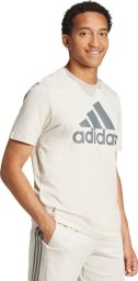 Adidas Koszulka męska adidas Essentials Single Jersey Big Logo beżowa IX0139 L