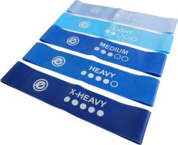 ENERO FIT Zestaw gum do ćwiczeń fitness tpe blue band Enero fit 5 sztuk