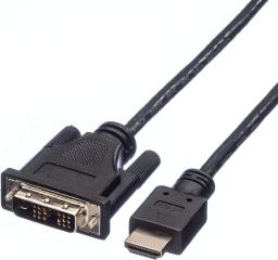 Kabel Roline HDMI - DVI-D 1m czarny (11.04.5519)