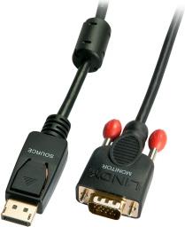 Kabel Lindy DisplayPort - D-Sub (VGA) 3m czarny (41943)