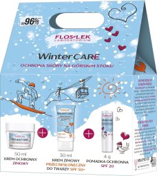 Floslek FLOSLEK Zestaw prezentowy Winter Care ( krem zimowy p/słoneczny 30 ml + krem ochronny 50ml  + pomadka ochronna spf 20 4 g)