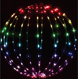 Dekoracja świąteczna Christmas decoration KULA DEKORACYJNA WISZĄCA 168LED RGB 40CM
