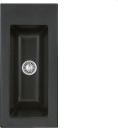 Zlewozmywak SYSTEMCERAM Systemceram Mera 24 Nigra, Zlew ceramiczny, korek manualny