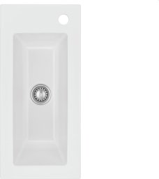 Zlewozmywak SYSTEMCERAM Systemceram Mera 24 Satin, Zlew ceramiczny, korek manualny