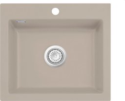 Zlewozmywak SYSTEMCERAM Systemceram Mera 57 Fango, Zlew ceramiczny, korek manualny
