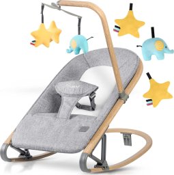 Nukido Leżaczek bujaczek z zabawkami NK-53 Nukido - szary