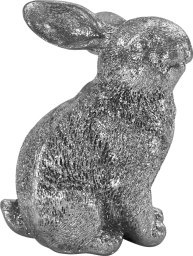 Armir Home Decorations Siedzący zając w kolorze srebra